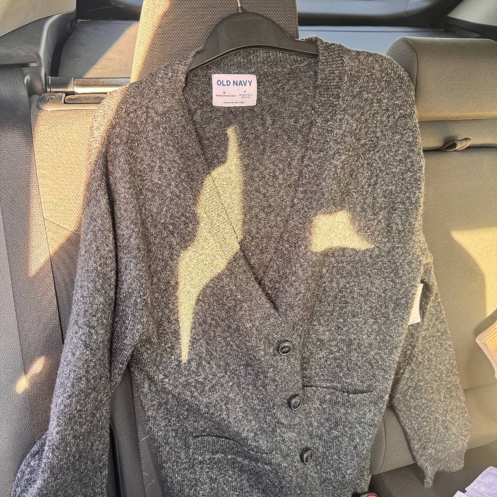 Black grey Men’s cardigan Old navy